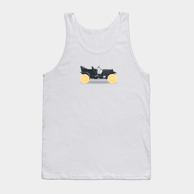 Oldtimer - Historic Car with lemon wheels Tank Top by badbugs